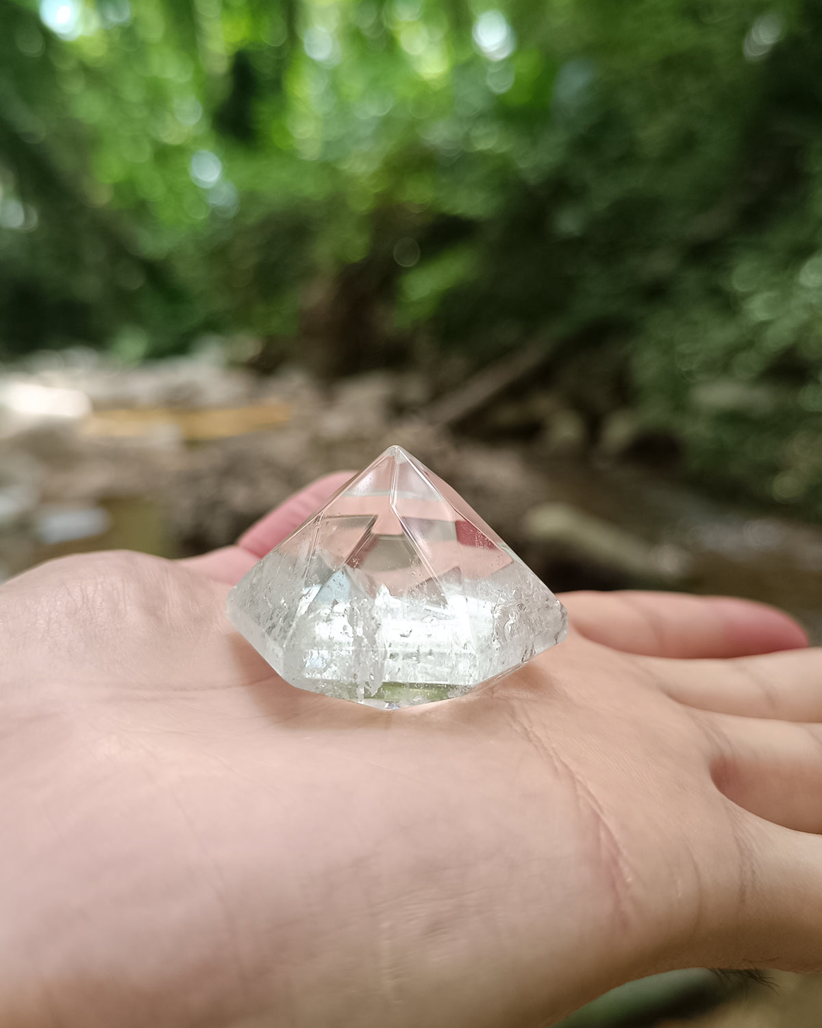 Cuarzo Cristal facetado #1 // Estrella de David