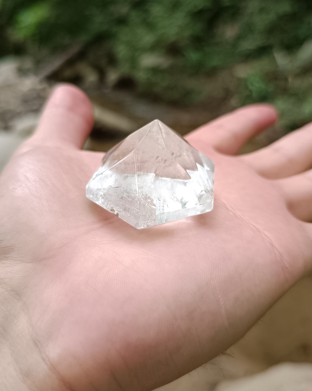 Cuarzo Cristal facetado #1 // Estrella de David