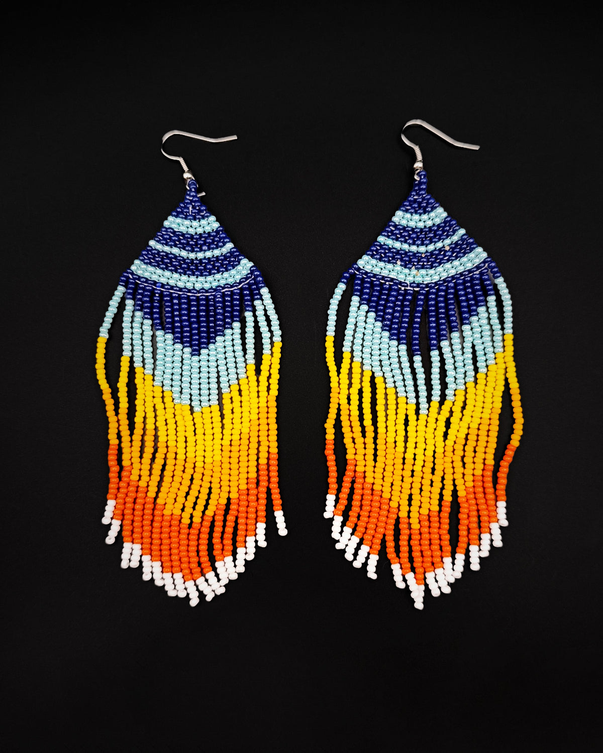 Pendientes de mostacilla - grandes
