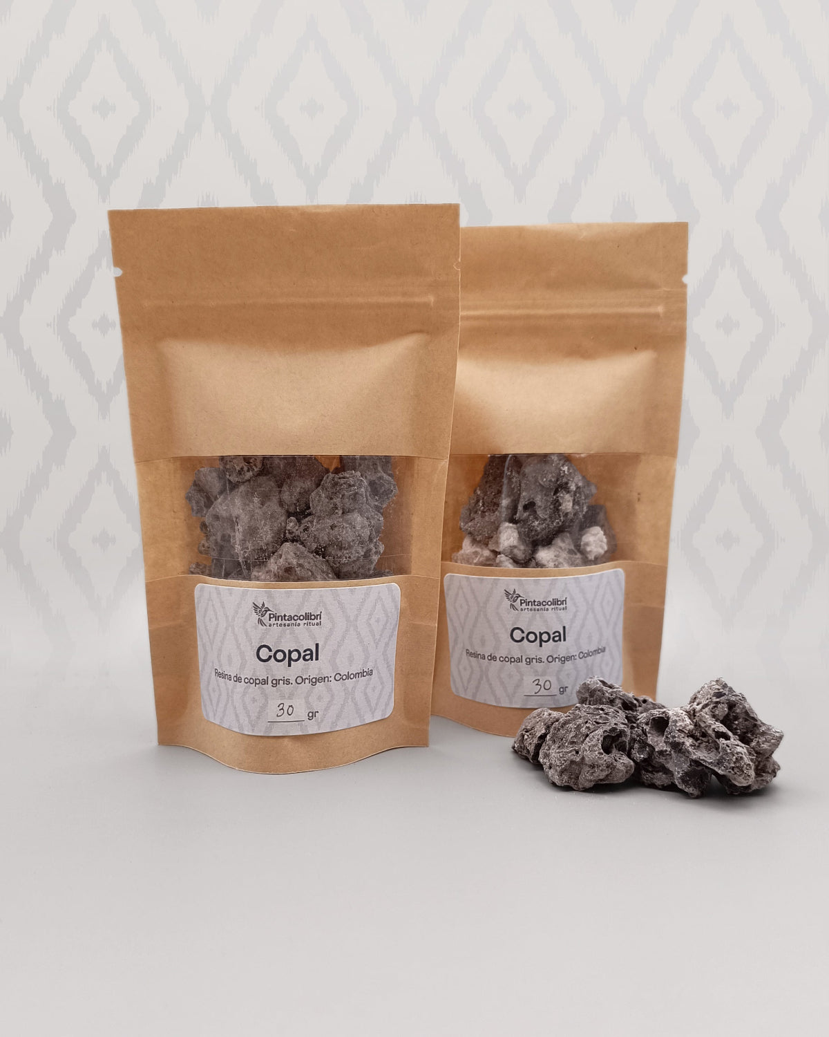 Resina de copal gris 100% natural