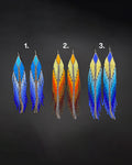 Pendientes de mostacilla - grandes