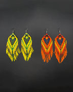 Pendientes de mostacilla - grandes
