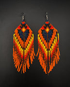 Pendientes de mostacilla - grandes