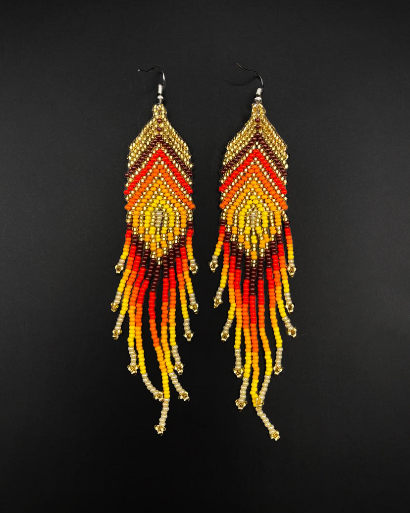 Pendientes de mostacilla - medianos