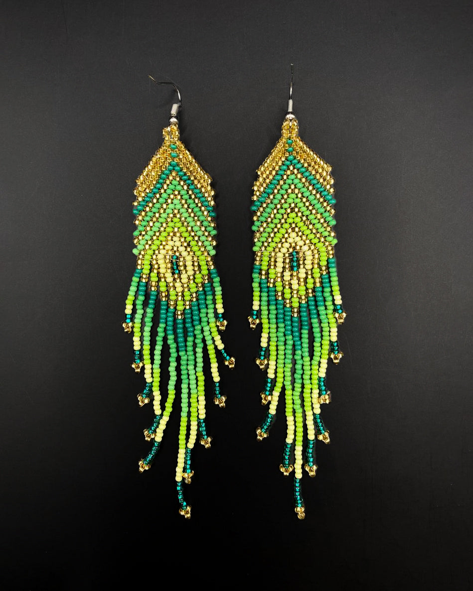 Pendientes de mostacilla - medianos