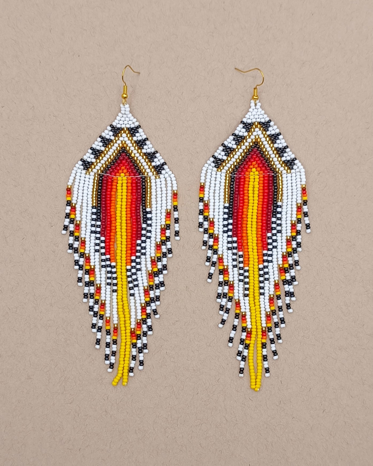 Pendientes de mostacilla - grandes