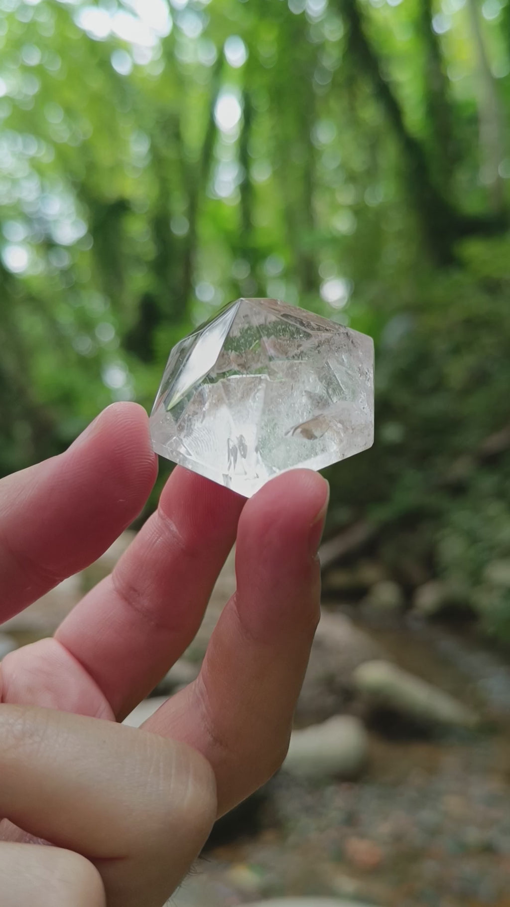 Cuarzo Cristal facetado #1 // Estrella de David