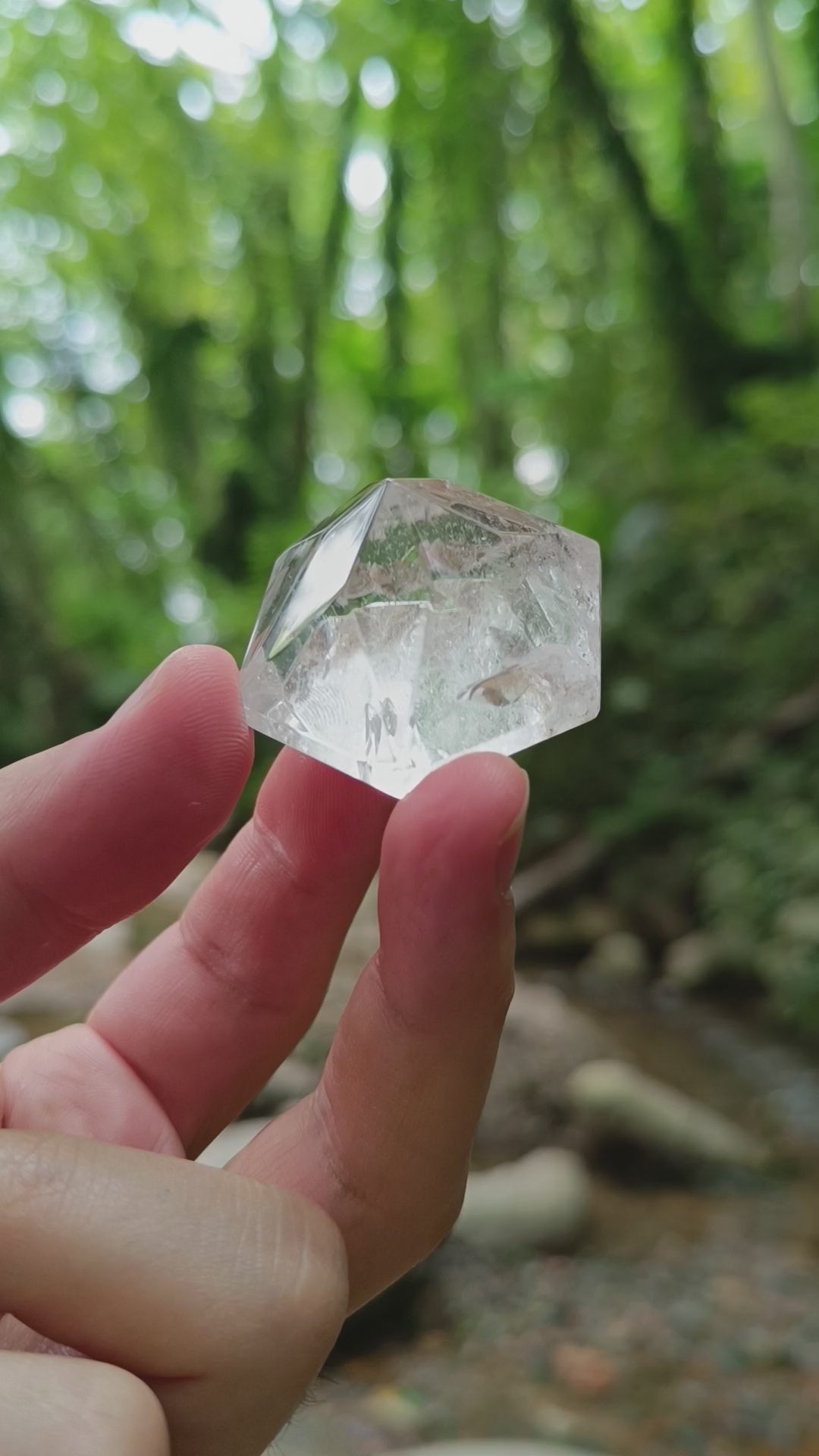 Cuarzo Cristal facetado #1 // Estrella de David