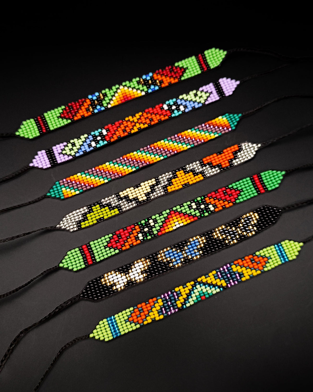Pulseras de mostacilla - finas