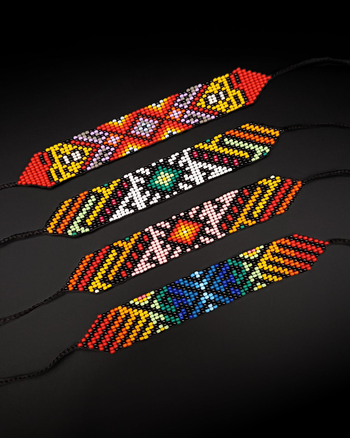 Pulseras de mostacilla - medianas