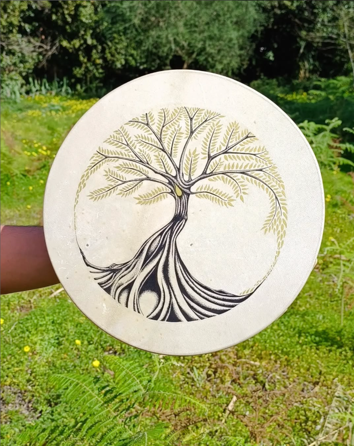 Tambor con Árbol de la vida