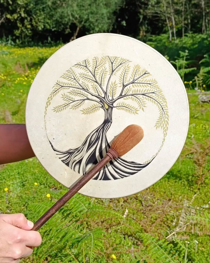 Tambor con Árbol de la vida
