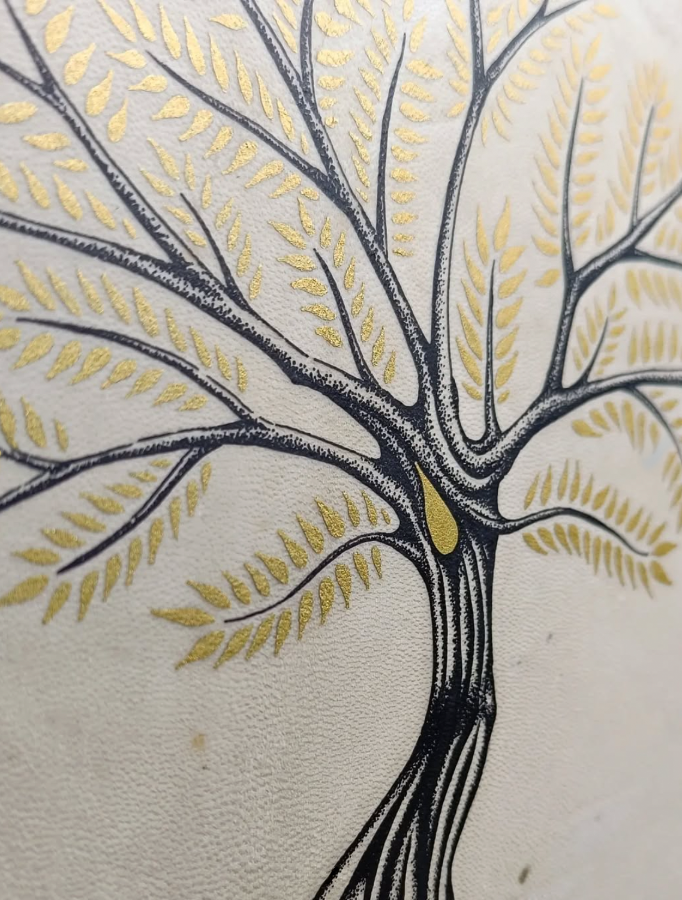 Tambor con Árbol de la vida